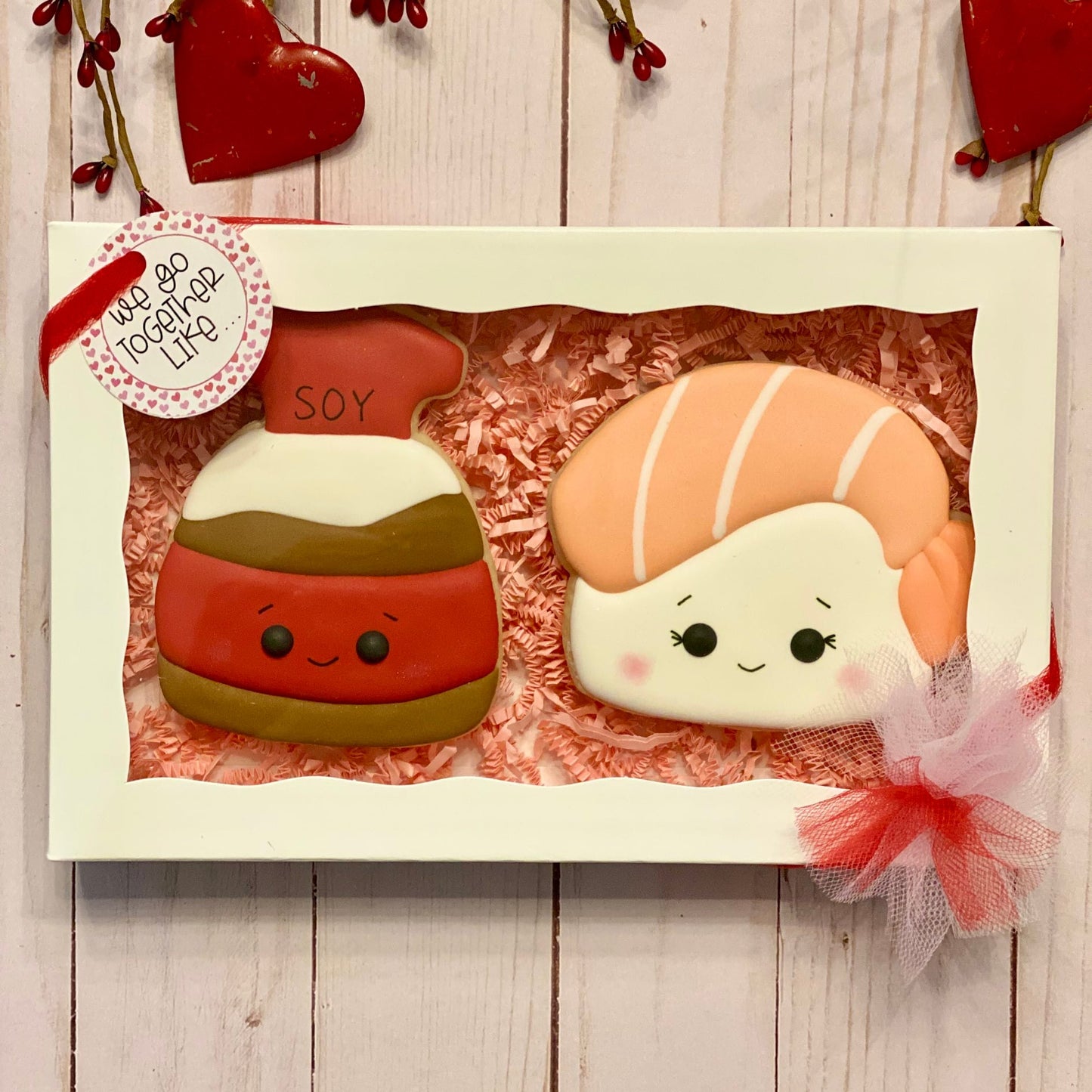 Valentine's Day Decorated Sugar Cookies