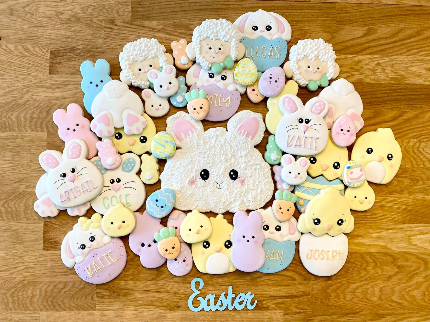 Easter Decorated Sugar Cookies