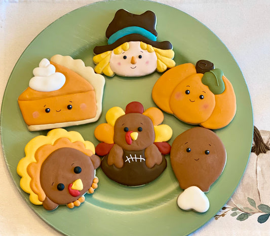 Thanksgiving Decorated Sugar Cookie