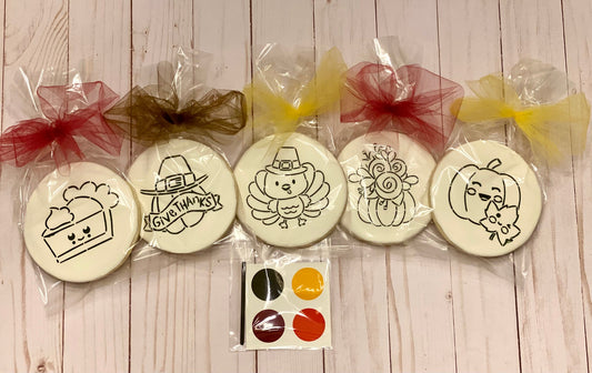 Thanksgiving Decorated Sugar Cookie